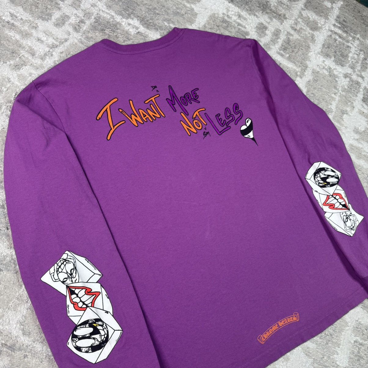 Chrome Hearts Matty boy want more not less long sleeve tee shirt Size US L / EU 52-54 / 3 - 5 Thumbnail