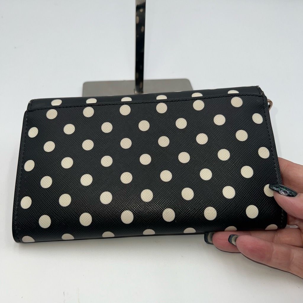 Kate Spade Kate Spade Classic Black with White Polka Dot Long Wallet/Wristlet Size ONE SIZE - 3 Thumbnail