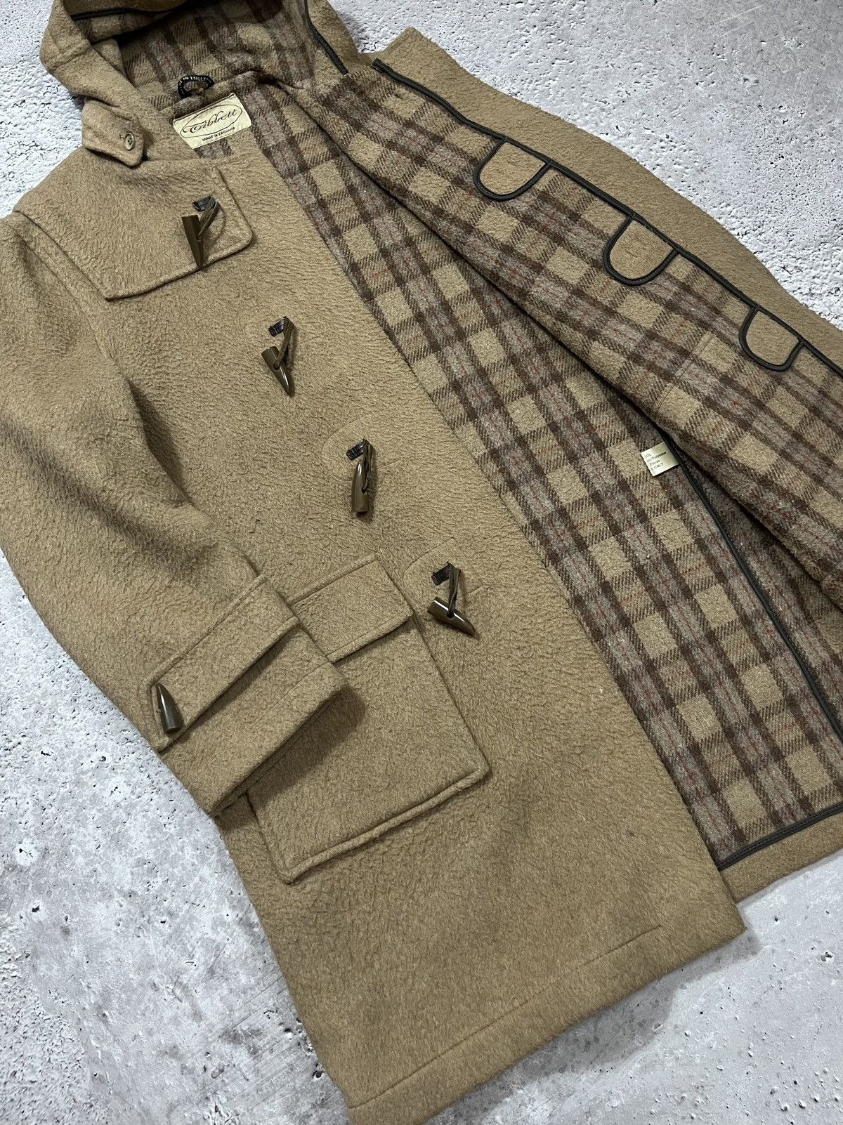 Vintage Vintage Tibbett Duffle Coat Made in England Wool Toggle Hood Size US L / EU 52-54 / 3 - 9 Thumbnail