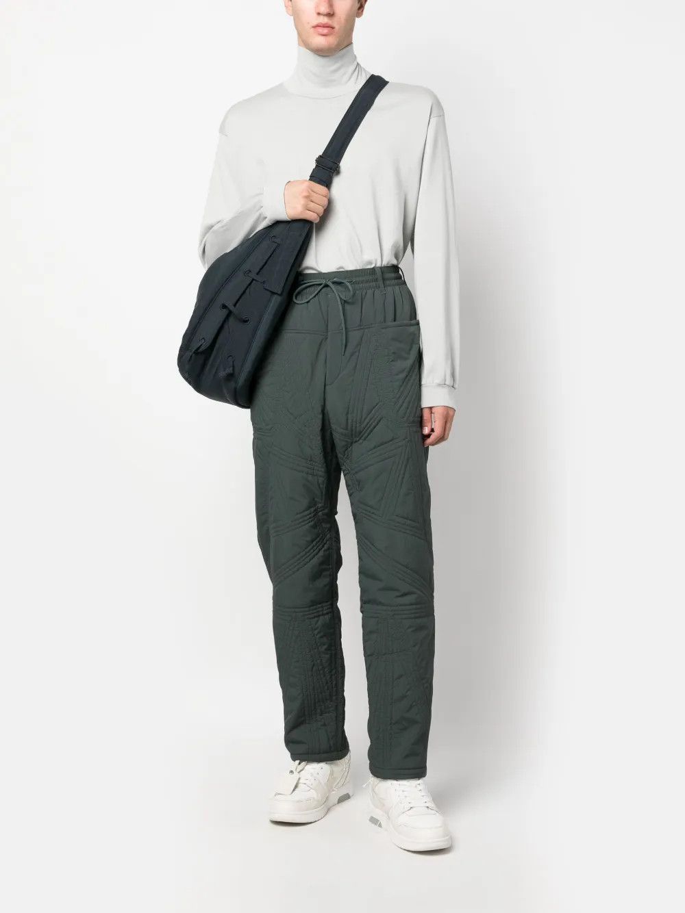 Y-3 o1y0525 Quilted Casual Pant in Green Size US 30 / EU 46 - 5 Thumbnail