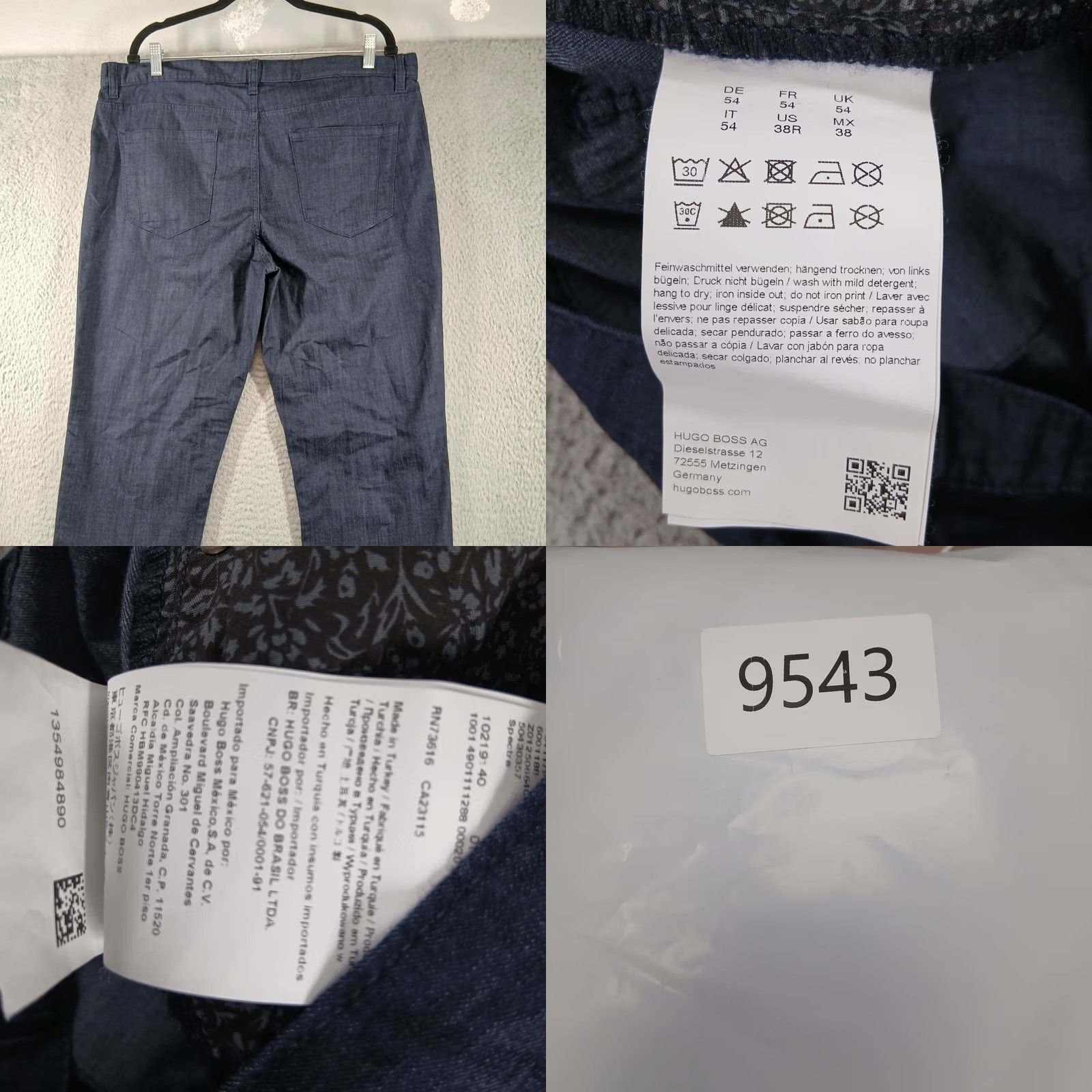 Hugo Boss Hugo Boss Denim Pants Mens Size 38R Dark Indigo Lightweight 5-Pocket Size US 38 / EU 54 - 8 Thumbnail