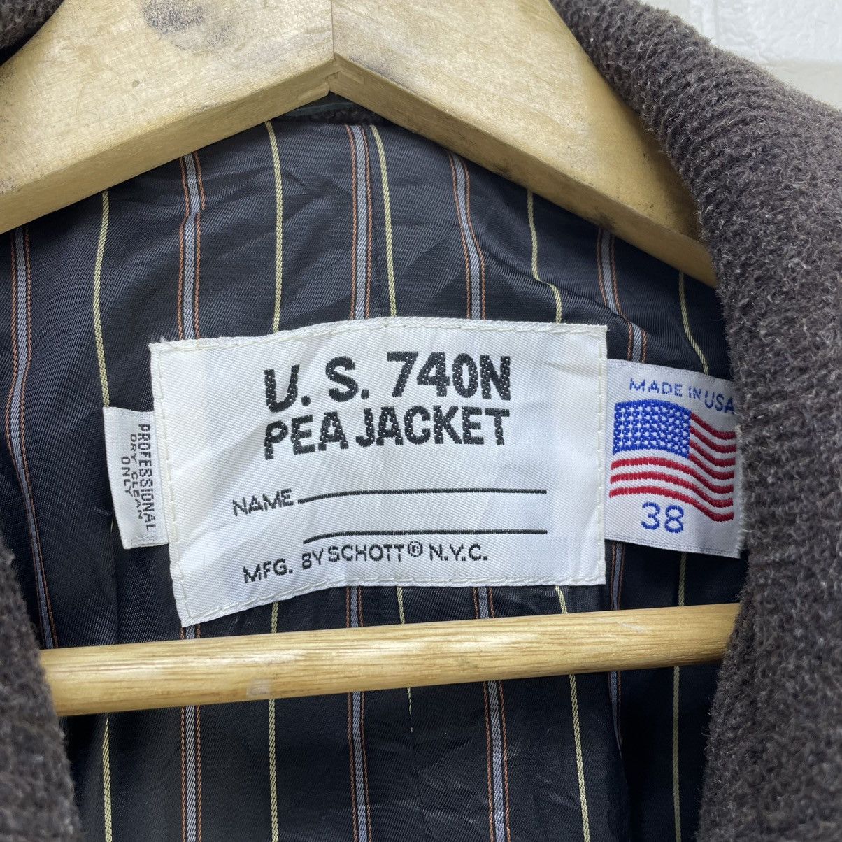 Schott × Vintage Vintage Schott Peacot Made In Usa Double Breast Jacket Size US M / EU 48-50 / 2 - 5 Thumbnail