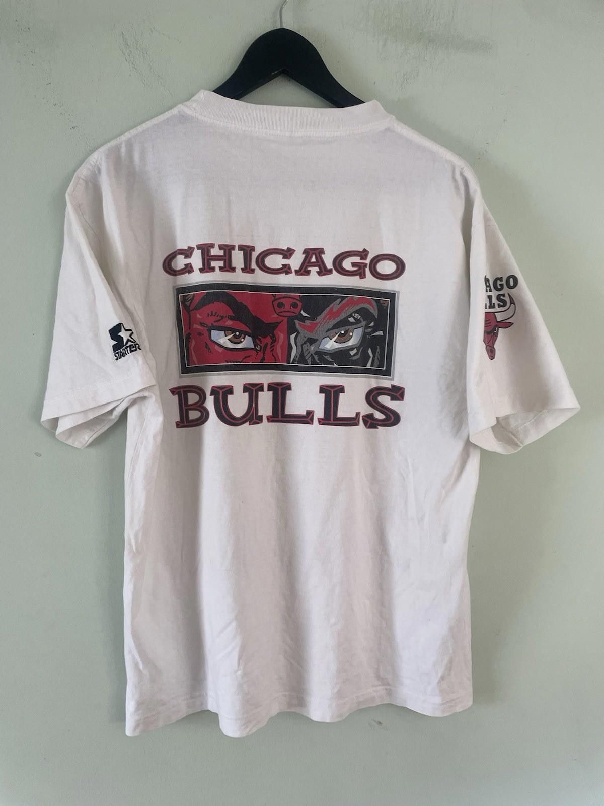 Maison Margiela Vintage Starter Chicago Bulls 90s Graphic T Shirt Medium Size US M / EU 48-50 / 2 - 2 Thumbnail