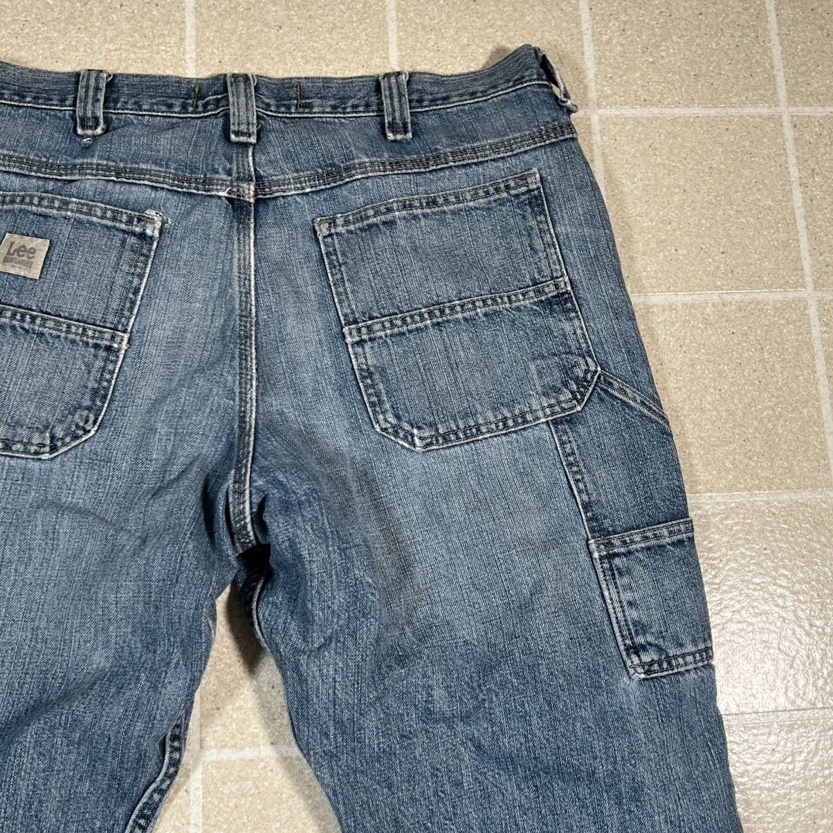 Lee Lee Jeans Loose Fit Carpenter Workwear Distress Pants Baggy Size US 36 / EU 52 - 4 Thumbnail