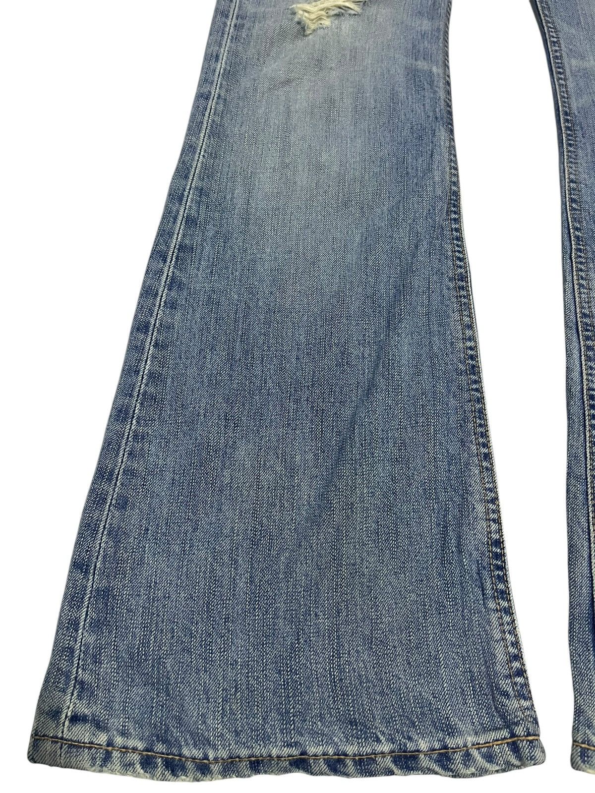 If Six Was Nine SUPER FLARE💥 VINTAGE EDWIN WASHED BLUE DENIM PANTS Size 32" / US 10 / IT 46 - 4 Thumbnail