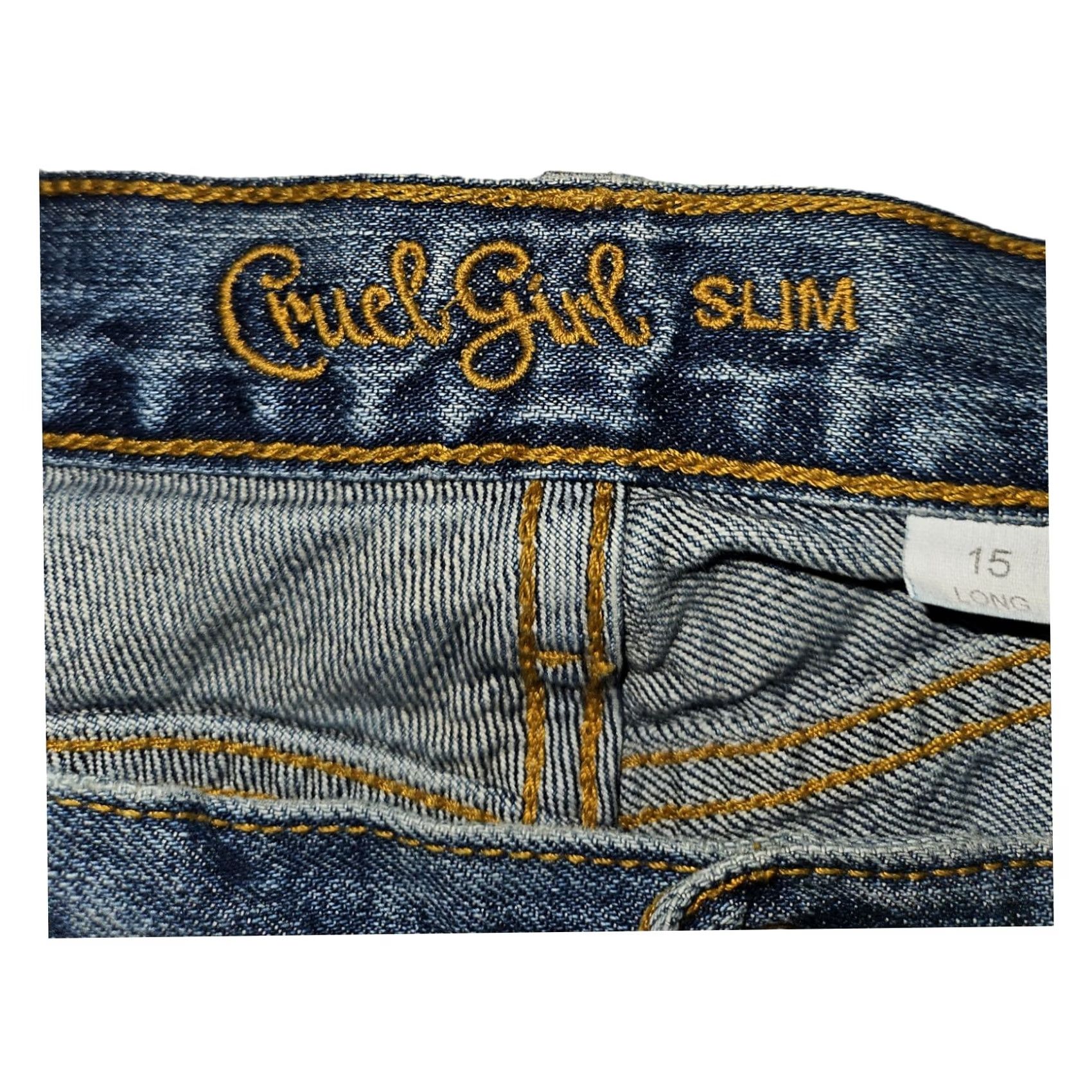 Vintage VINTAGE Cruel Girl Jeans NWT Size 15L Women's Georgia Slim Blue Denim 90s Y2K Preppy Bootcut Mens Womens Girls Size 36" / US 14 / IT 50 - 4 Thumbnail