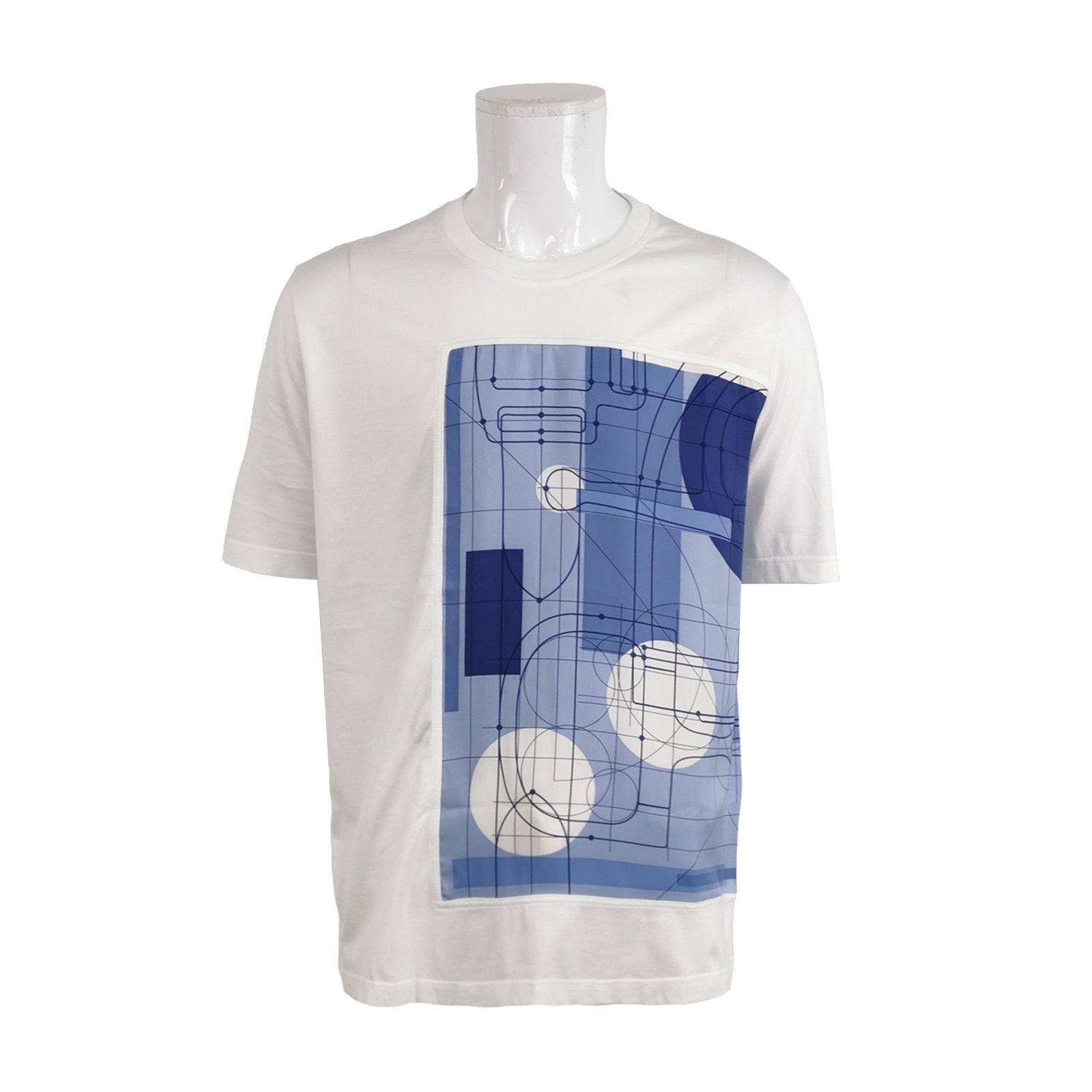 Hermes Hermes Silk Graphic Panel T-Shirt XL Size US XL / EU 56 / 4 - 1 Thumbnail