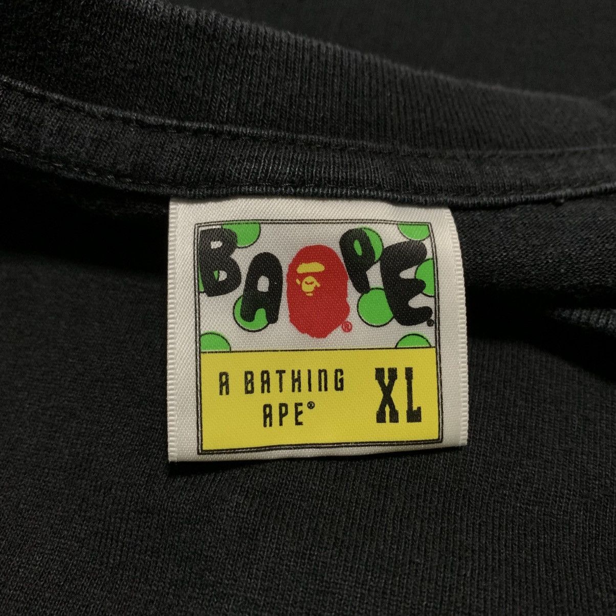 Bape Bape XL Big Ape Head Black Tee A Bathing Ape Size US XL / EU 56 / 4 - 4 Thumbnail