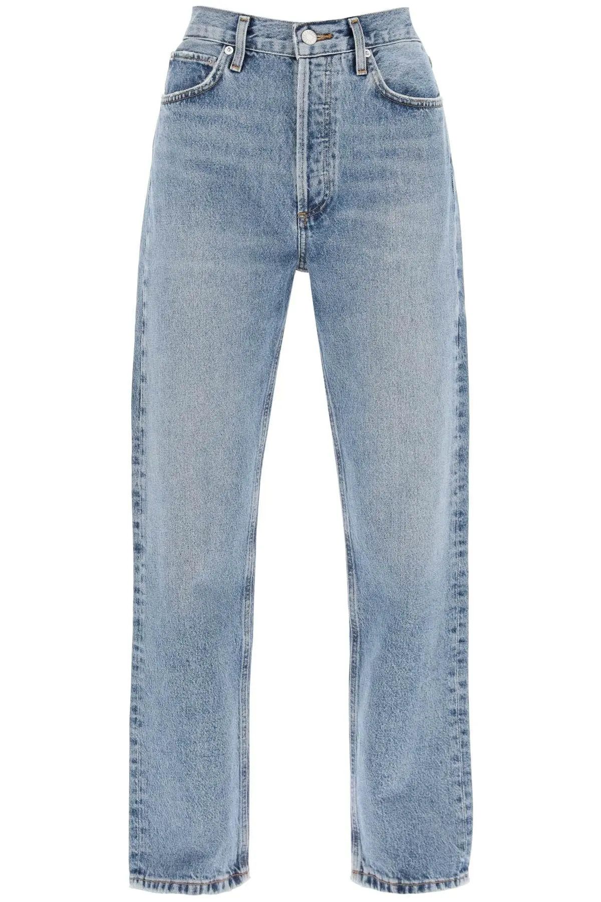 image of Agolde O1S22I1N0324 Straight Leg Jeans In Blue, Women's (Size 26)
