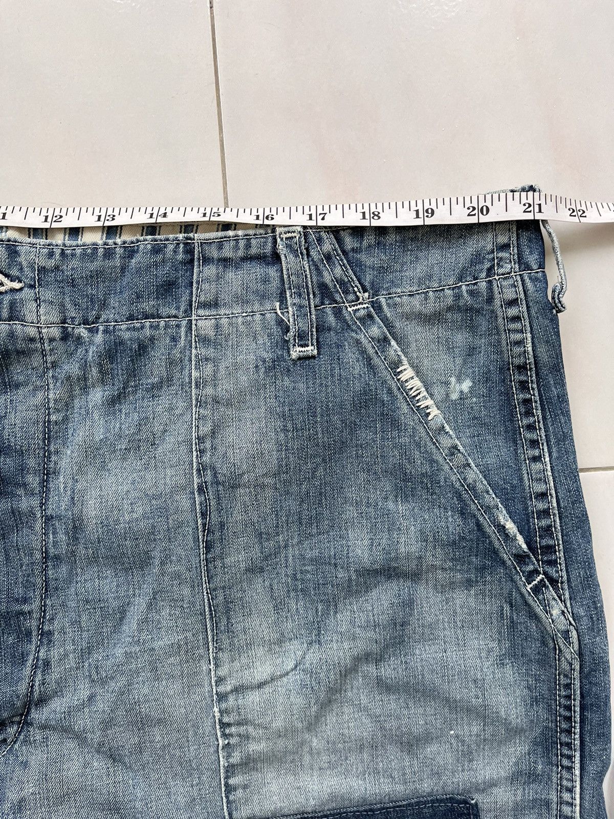 Ralph Lauren 💥 Ralph Lauren Repaired Boro Patchwork Naval Pants Size US 42 / EU 58 - 16 Thumbnail