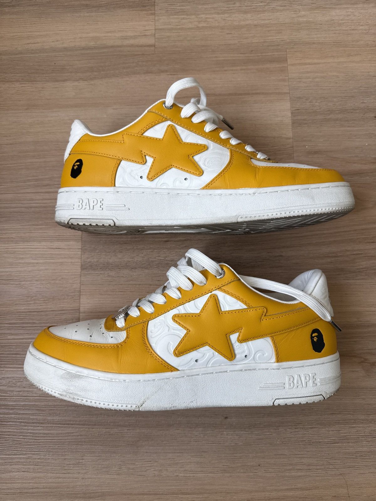 Bape Yellow Bapesta Size US 11 / EU 44 - 1 Thumbnail