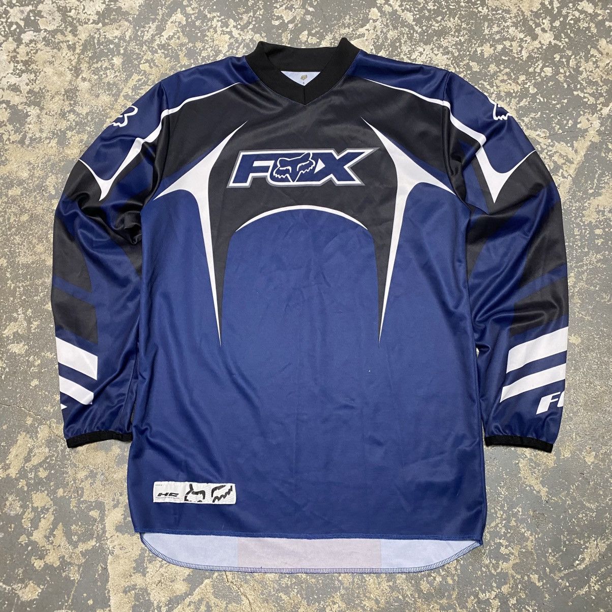 Fox Racing × Vintage Vintage Fox Racing Motor-cross Jersey Long Sleeve Tshirt Size US S / EU 44-46 / 1 - 3 Thumbnail