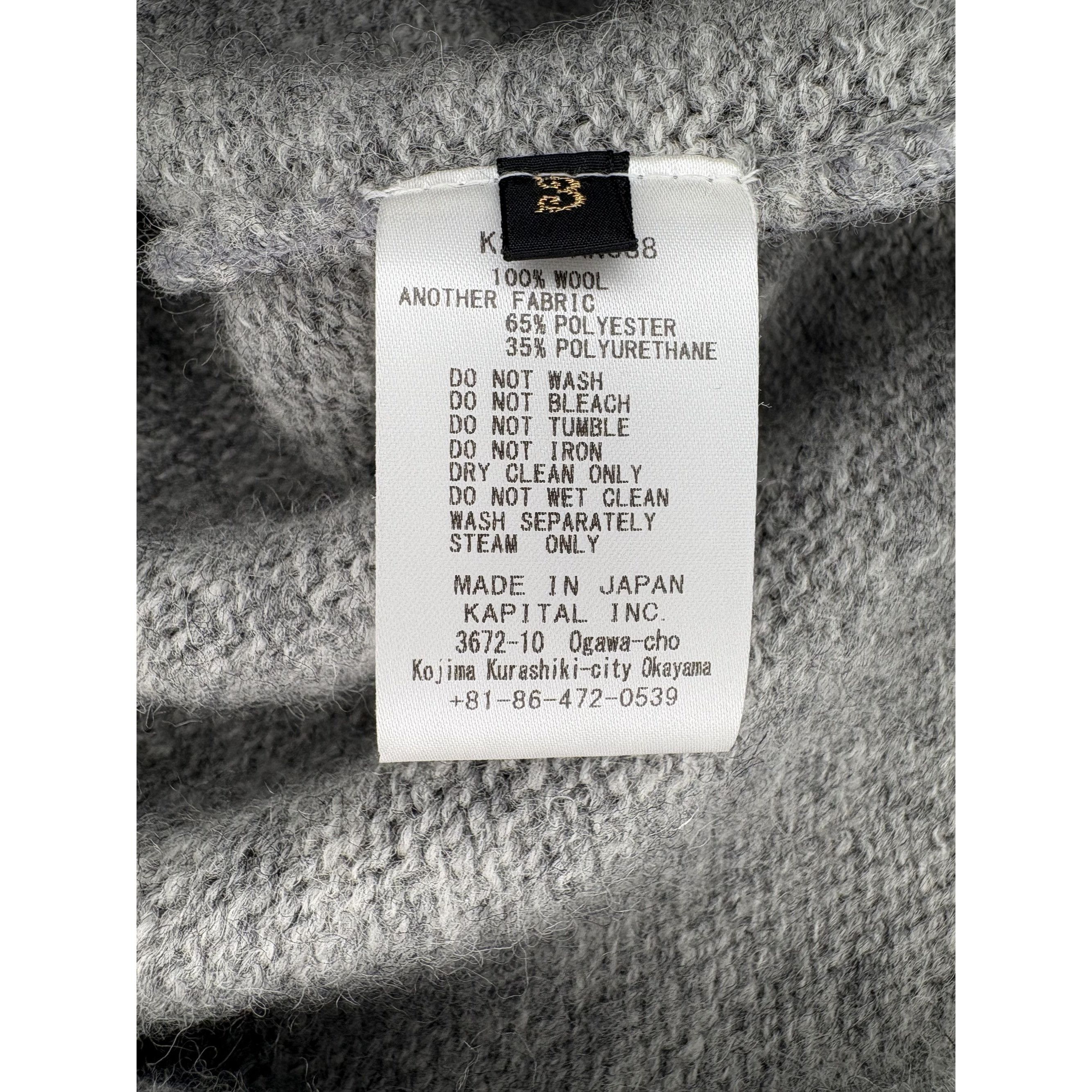 Kapital ♚ Kapital Wool 'Sewing Machine' Sweater ♚ Size US M / EU 48-50 / 2 - 6 Thumbnail
