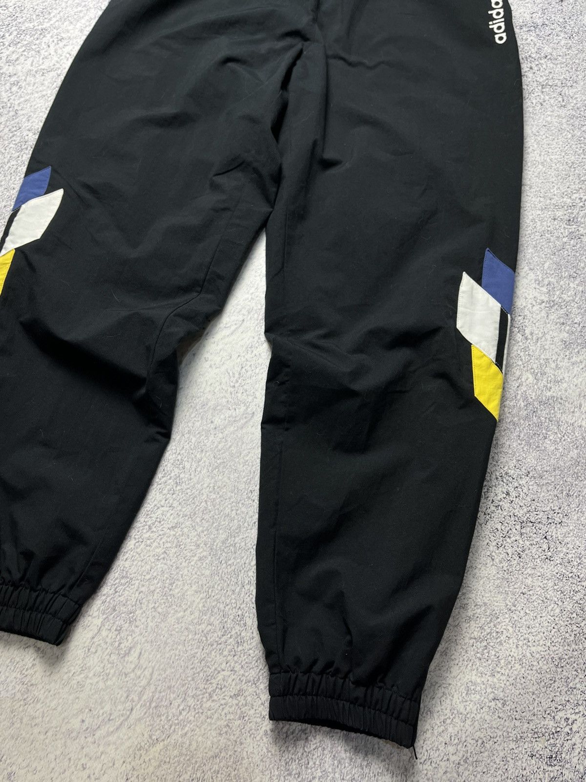 Adidas Vintage Adidas Track Pants Grape Black Nylon White Logo 90s Size US 34 / EU 50 - 15 Thumbnail