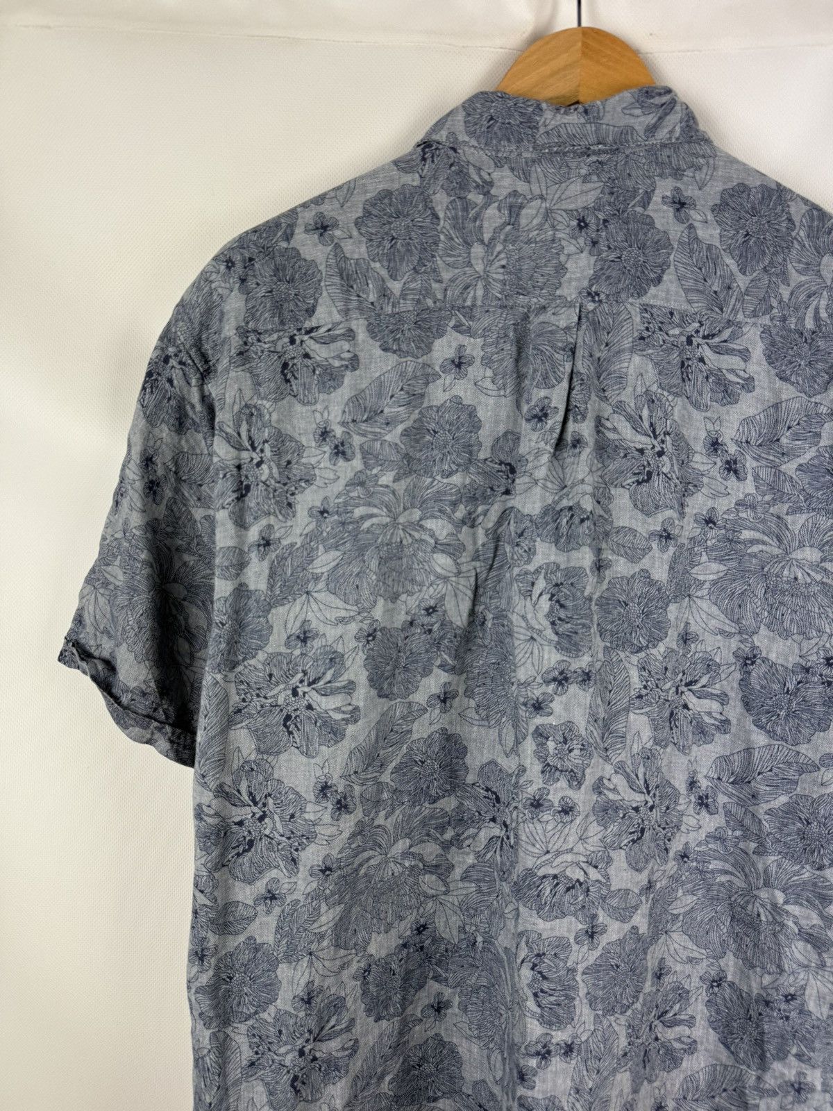 Barbour Barbour Lyocell Linen Overprinted Button Up Hawaiian Shirt Size US XL / EU 56 / 4 - 18 Thumbnail