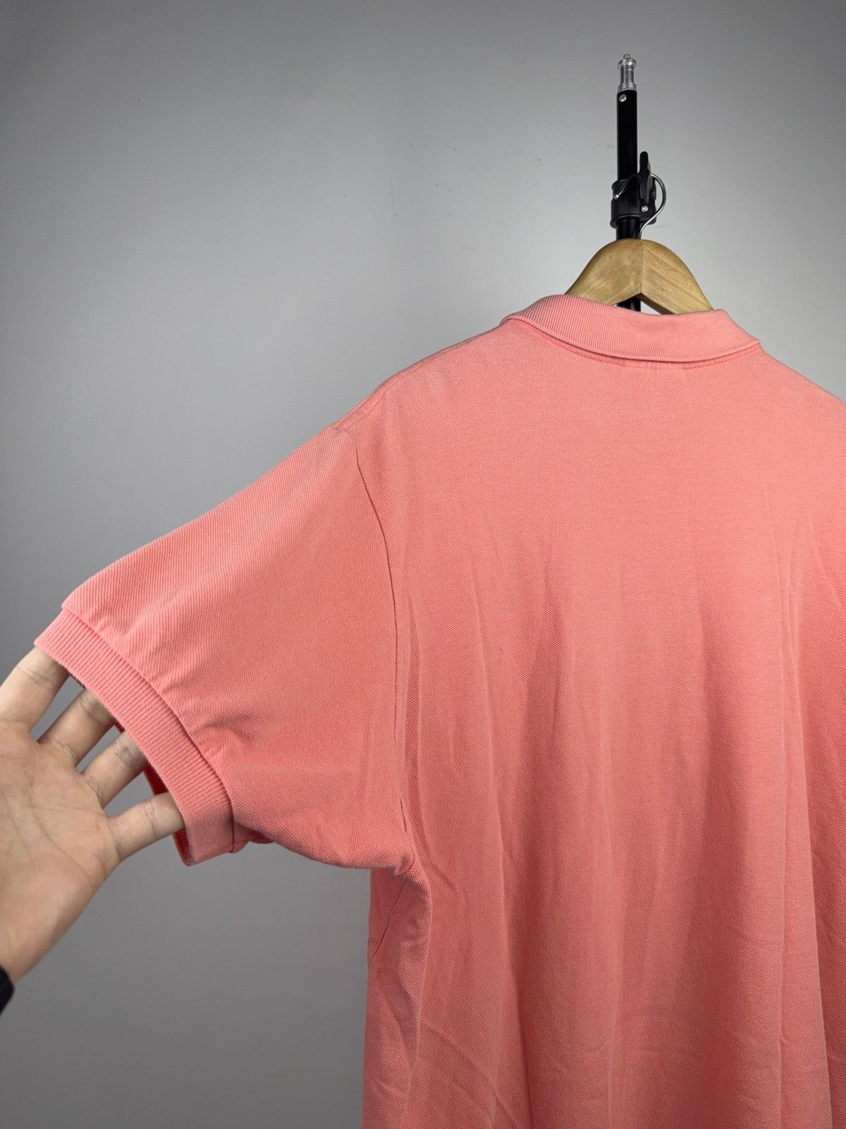 Lacoste 80s Vintage Lacoste Made France Coral Pink Polo Shirt L-XL Size US XL / EU 56 / 4 - 11 Thumbnail