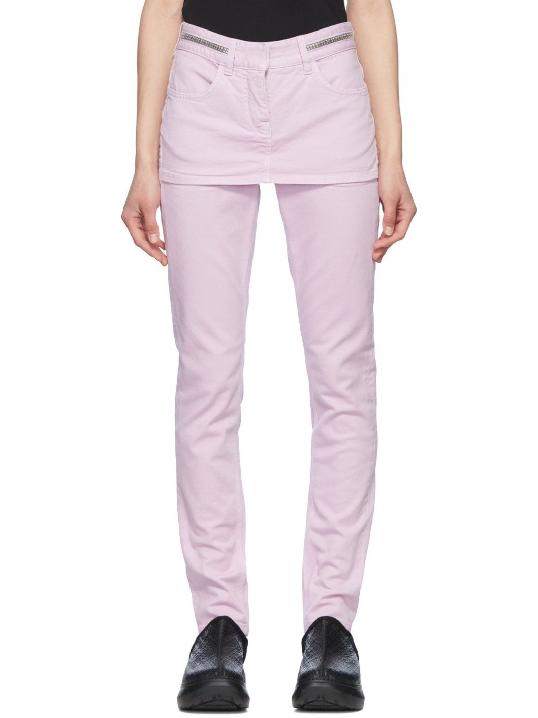 Givenchy o1y0925 Denim Pant in Lilac Size 26" / US 2 / IT 38 - 1 Thumbnail