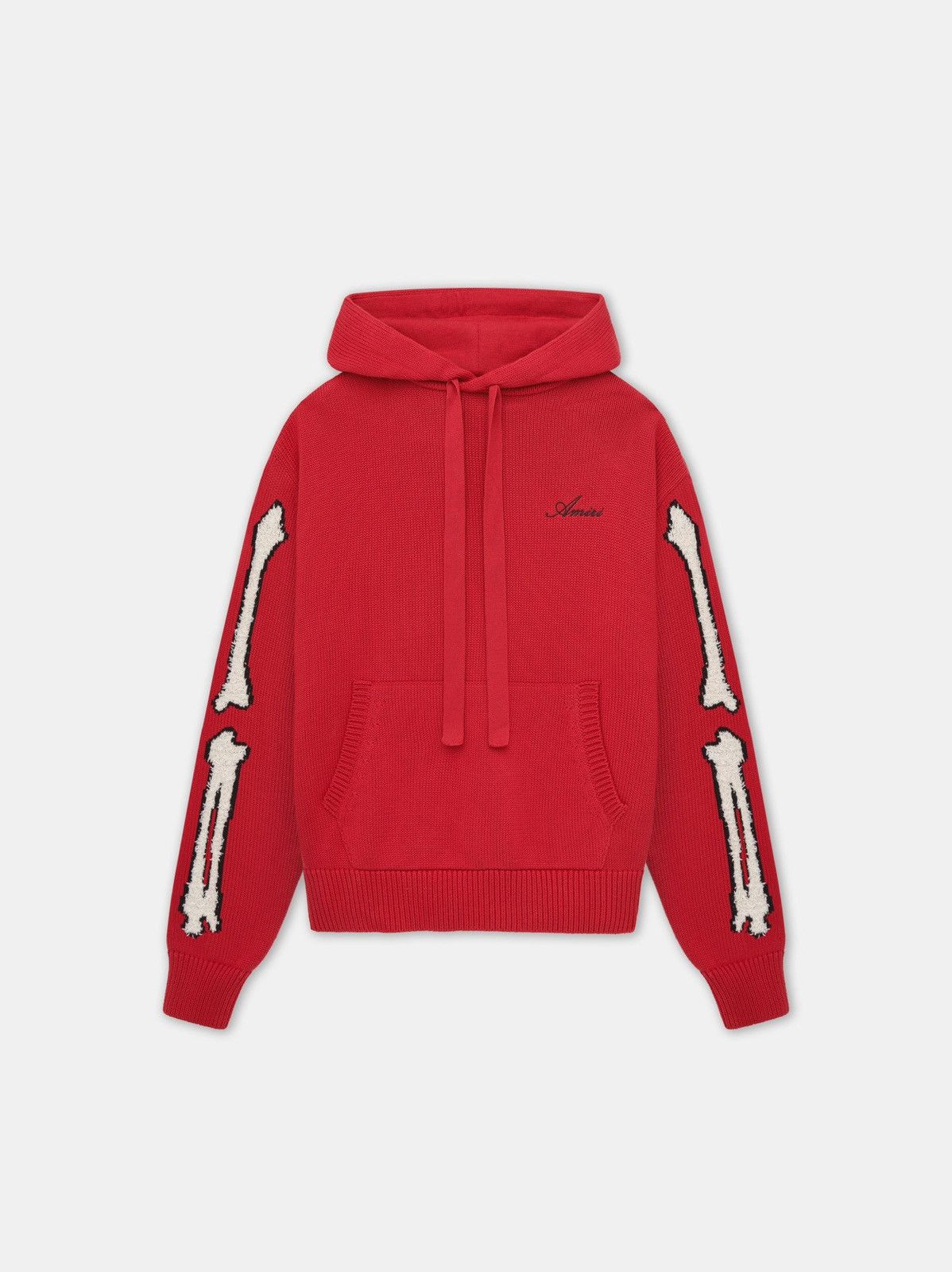 関税込【Amiri】Red Bones Hoodie AMIRI Bones Stacked Lyocell Hoodie | Red | FARFETCH