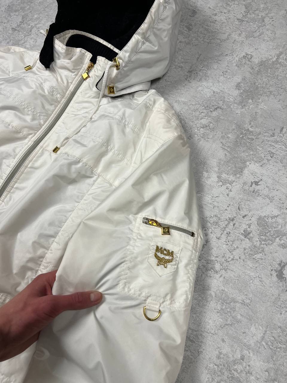 MCM Vintage MCM White Parka Jacket Size L / US 10 / IT 46 - 5 Thumbnail