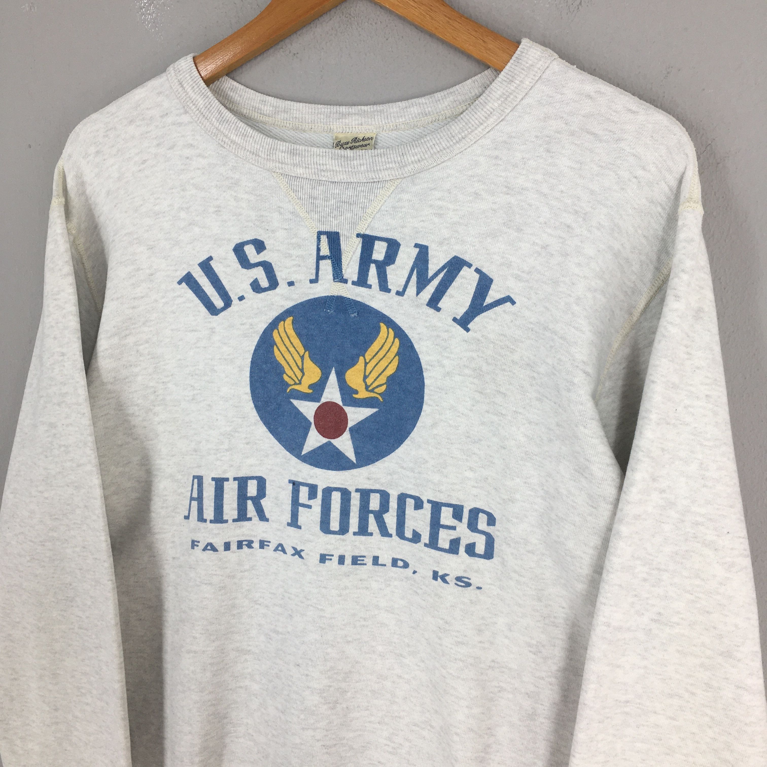 Buzz Rickson's × Vintage Vintage Buzz Rickson U.S. Army Gray Sweatshirt Large Size US L / EU 52-54 / 3 - 3 Thumbnail
