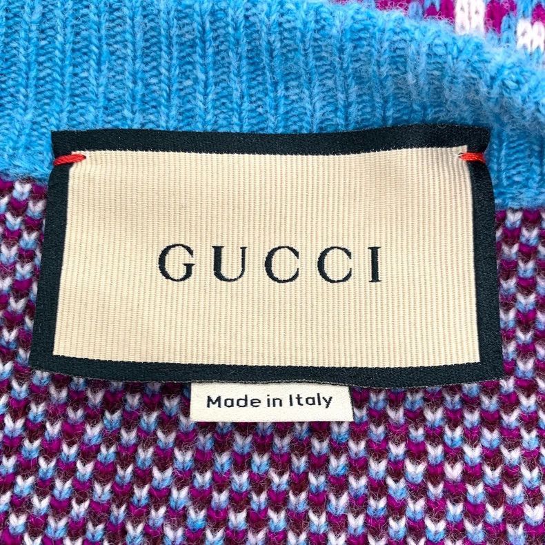 Gucci Gucci Blue Double G Knit Cardigan M-2506 Size US M / EU 48-50 / 2 - 5 Thumbnail