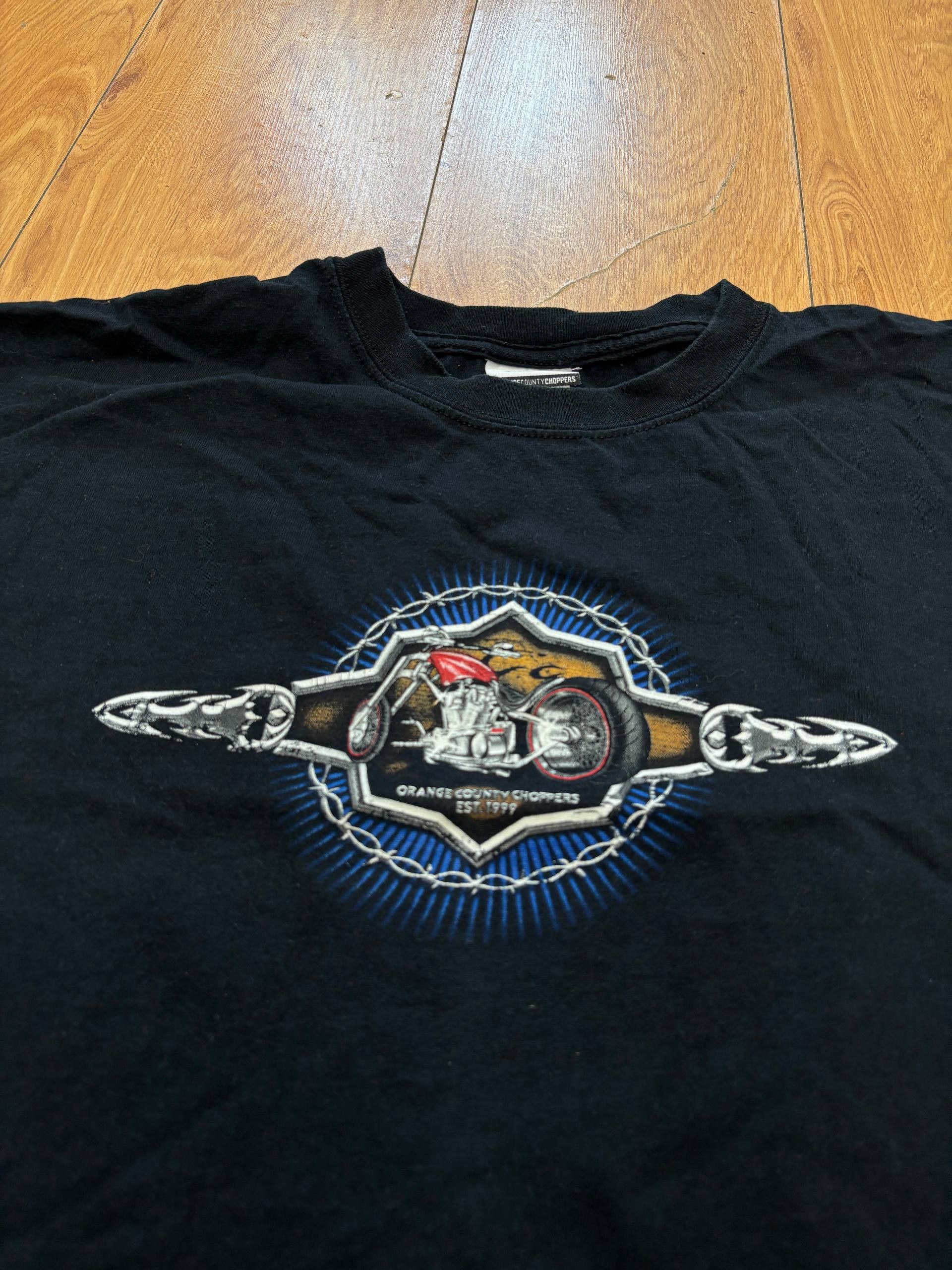 Vintage 👕 Orange County Choppers Vintage T-Shirt – Black Size US XL / EU 56 / 4 - 3 Thumbnail