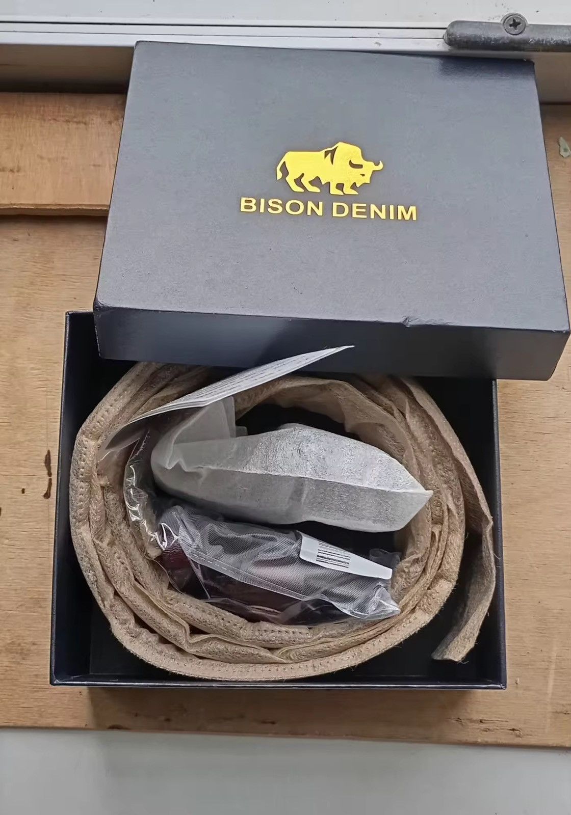 Japanese Brand × Leather Genuine Leather Belt Bison Denim Size ONE SIZE - 2 Thumbnail