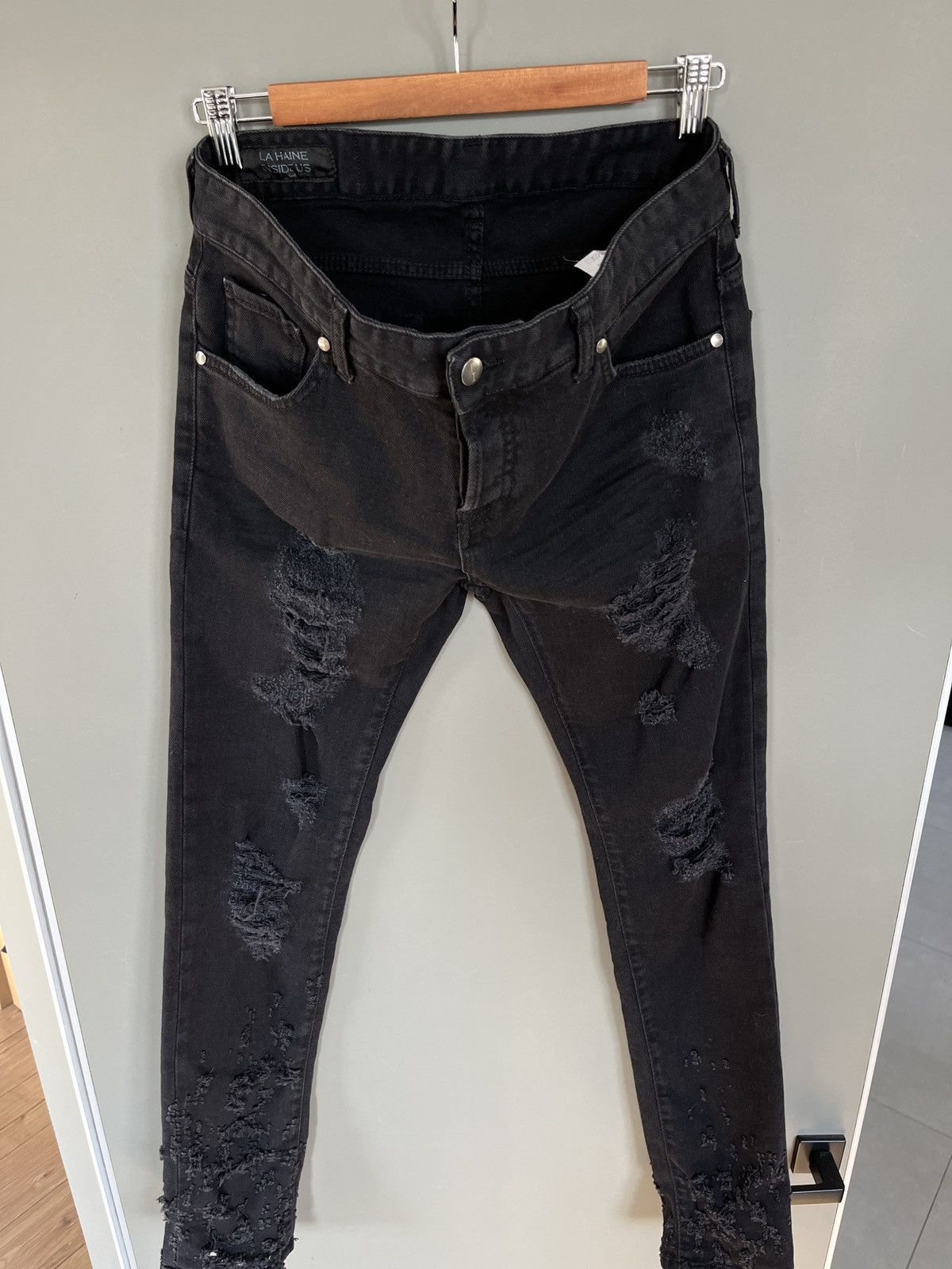 La Haine Inside Us La Haine Inside Us Distressed Avant Garde Denim Jeans Size US 28 / EU 44 - 13 Thumbnail