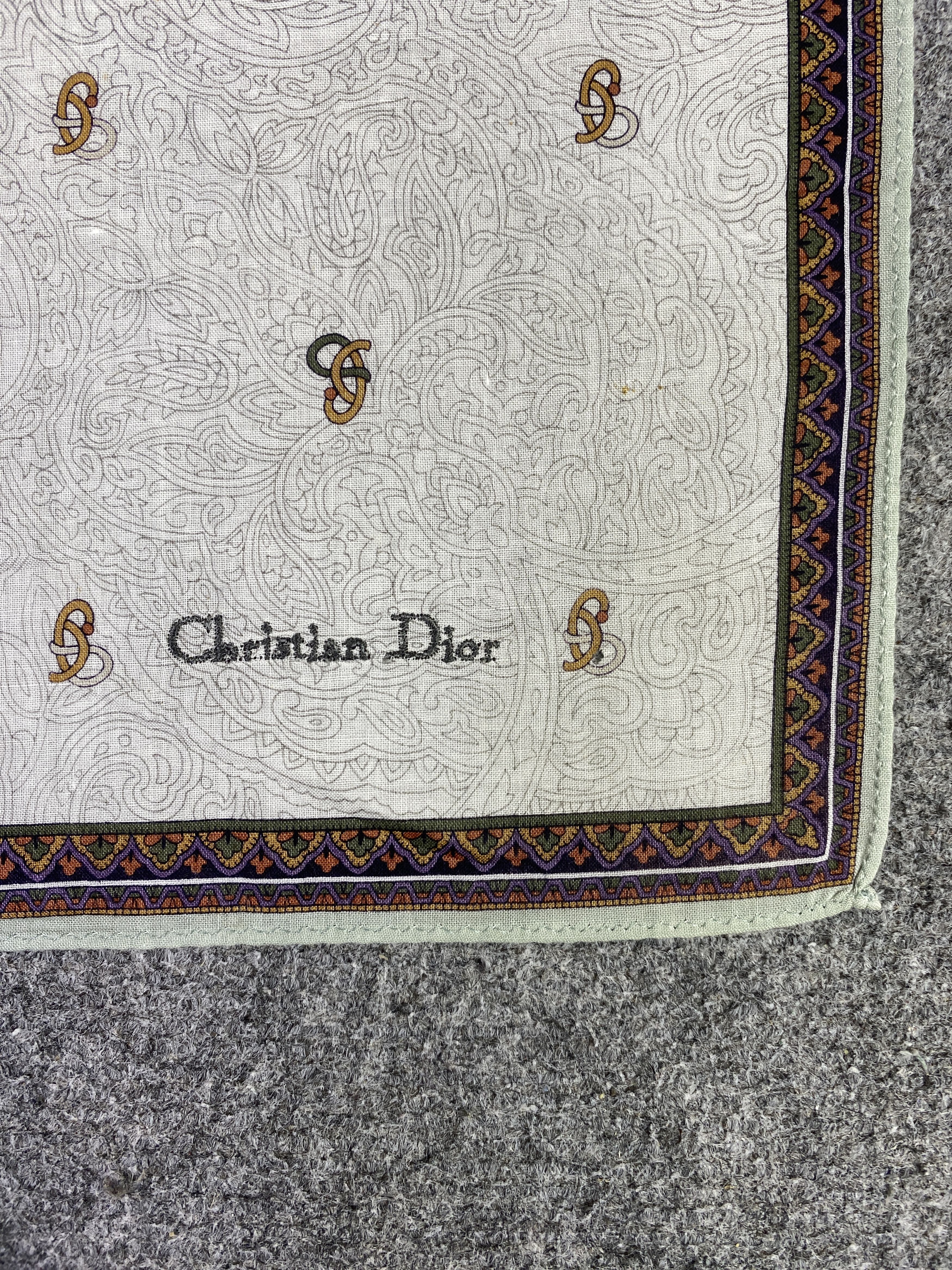 Christian Dior Monsieur Christian Dior Handkerchief / Neckerchief KT0237 Size ONE SIZE - 5 Thumbnail