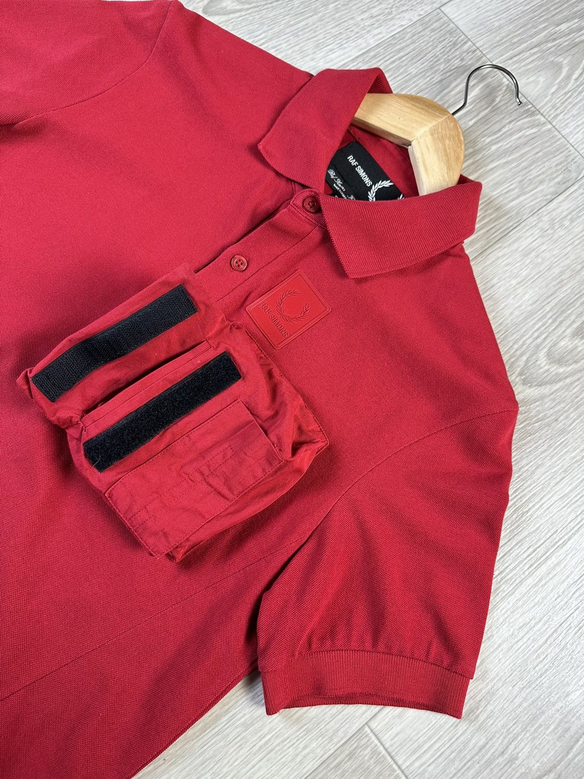 Fred Perry × Raf Simons RAF SIMONS X FRED PERRY Pocket Red Polo Size US S / EU 44-46 / 1 - 5 Thumbnail
