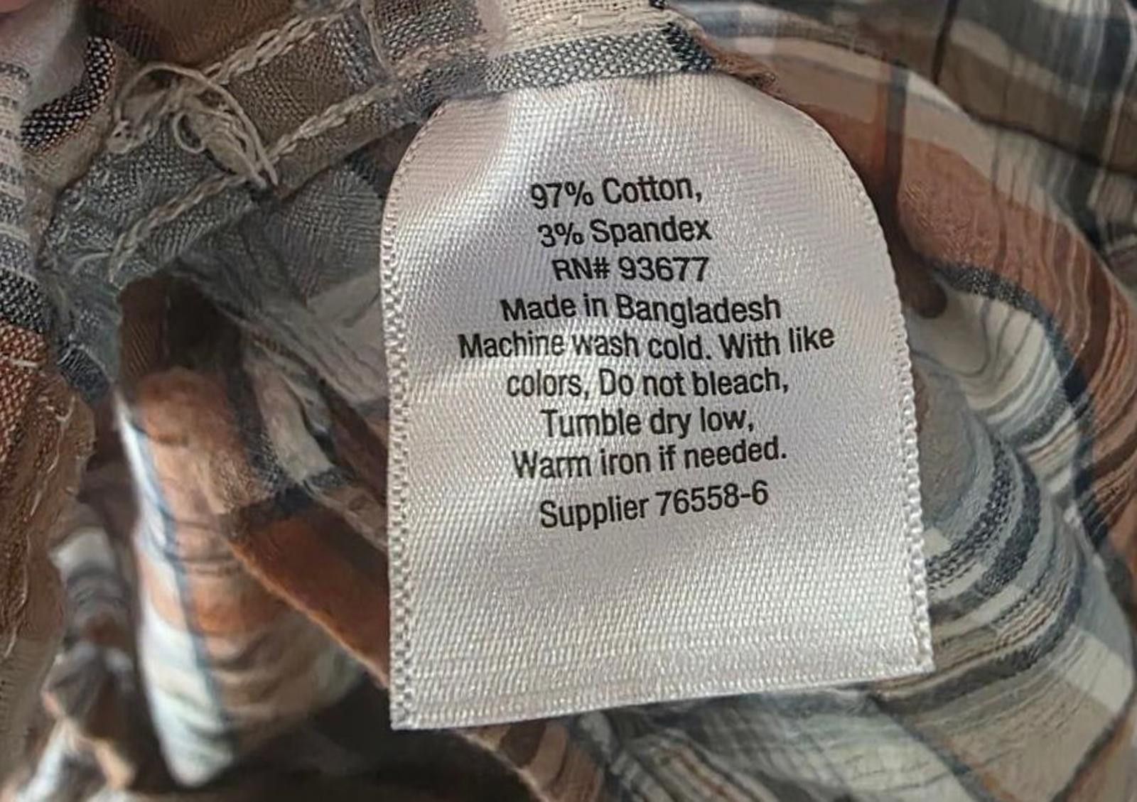 Unknown London Mutual Weave Men's Short Sleeve Plaid Button-Up Shirt 2X LT Size US XXL / EU 58 / 5 - 9 Thumbnail