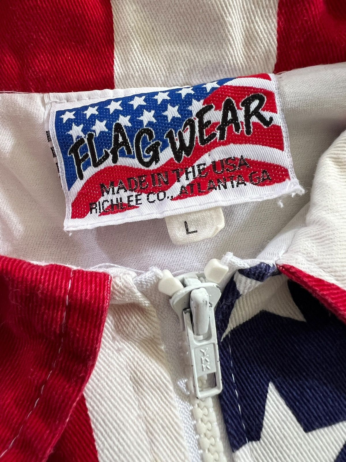 Vintage Vintage 90s Flag Wear 🇺🇸 Bomber Jacket Size US XL / EU 56 / 4 - 16 Thumbnail