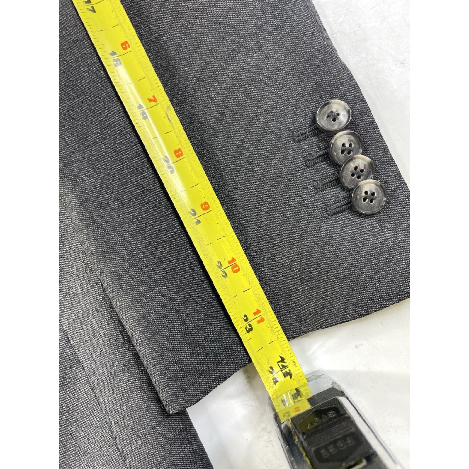 Suitsupply Suitsupply Blazer Jacket Single-Breasted Pure Wool S110 Gray Mens 36R Sport Coat Size 36R - 3 Thumbnail