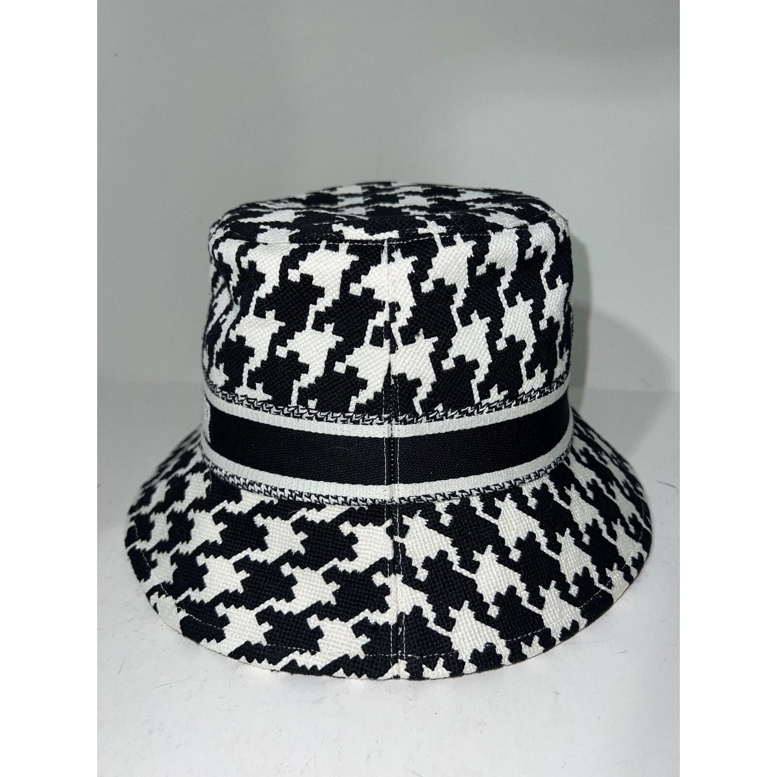 Dior Christian Dior Jacquard Cotton Logo Sun Bucket Hat 57 Size ONE SIZE - 6 Thumbnail