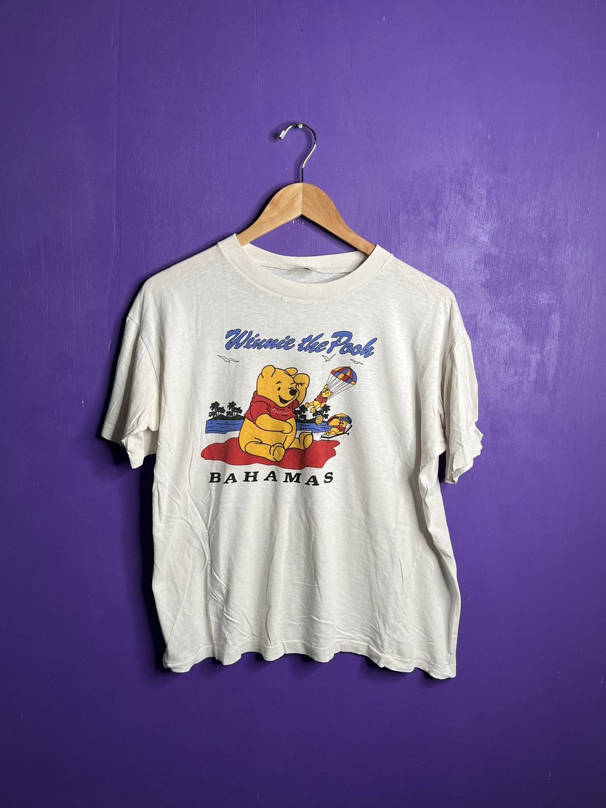 Vintage Vintage 90s Winnie the Pooh Bahamas vacation t-shirt Size US M / EU 48-50 / 2 - 1 Thumbnail