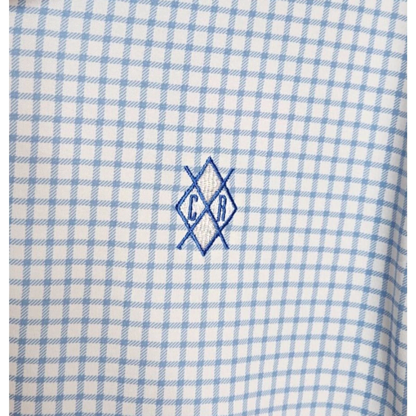 Vintage Donald Ross Golf Polo Shirt Checkered Blue White M Men Size US M / EU 48-50 / 2 - 3 Thumbnail