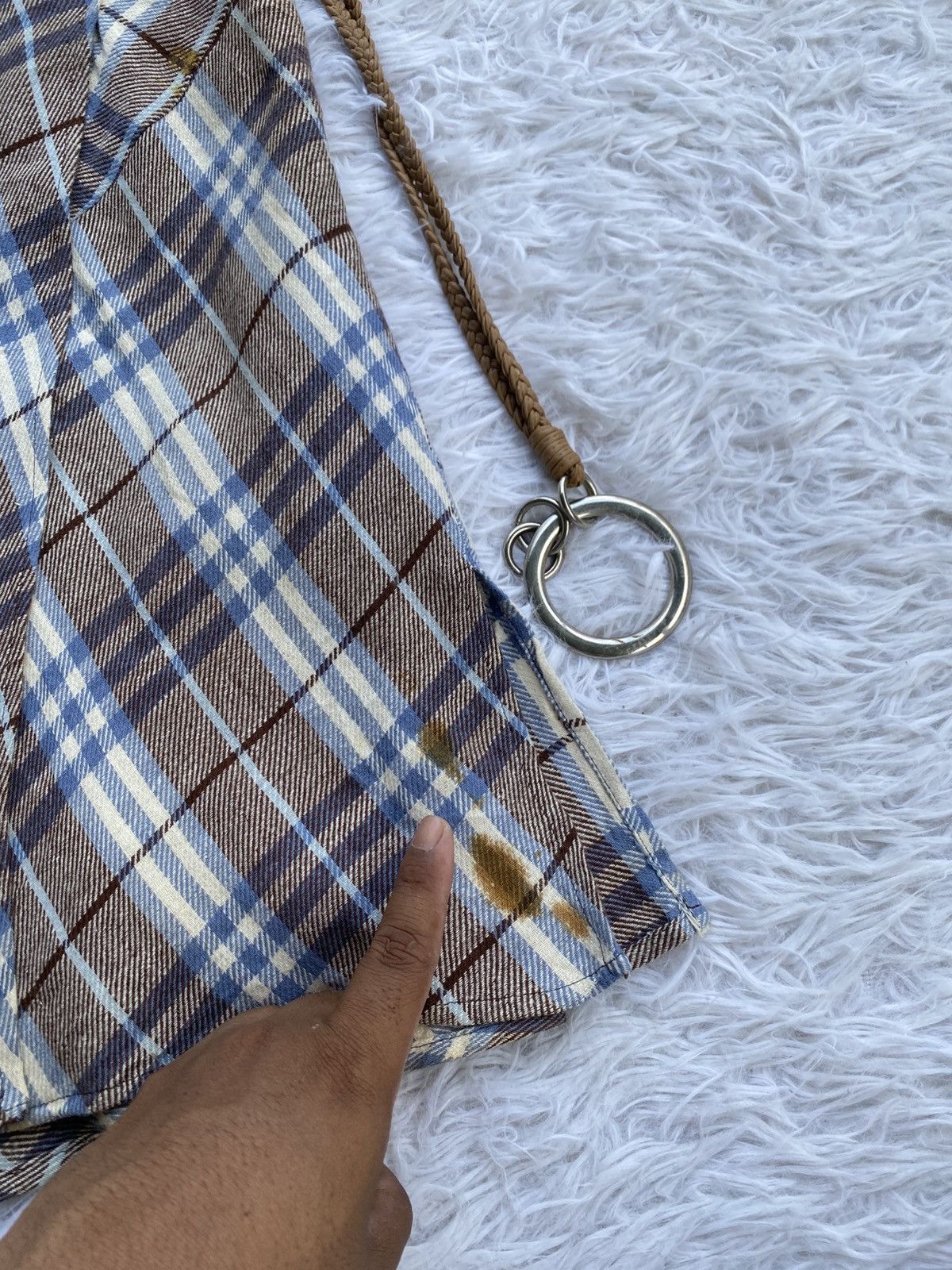 Burberry Rare Vintage Burberry Checkered Midi Skirt Size 26" / US 2 / IT 38 - 20 Thumbnail