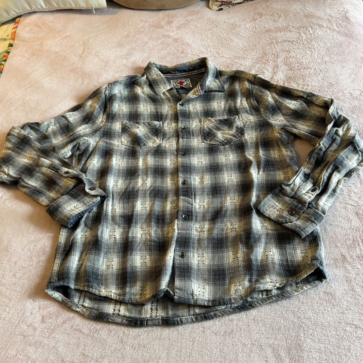 Flag & Anthem Desert Son Flag & Anthem gray white plaid LS flannel size L Size US L / EU 52-54 / 3 - 1 Thumbnail