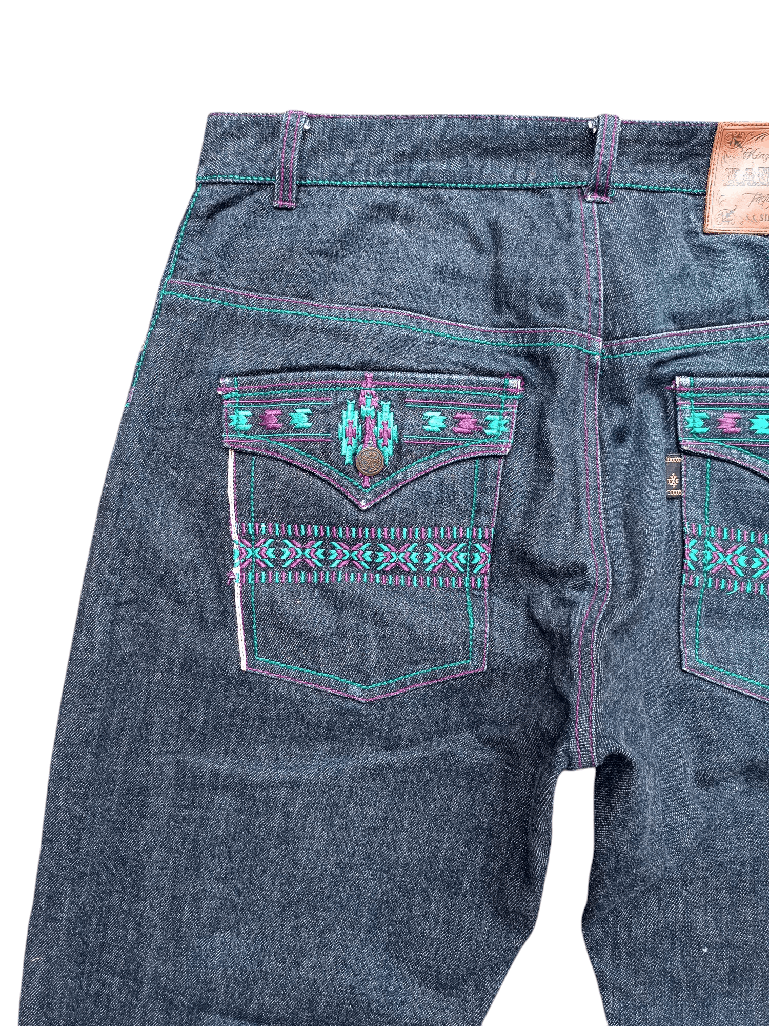 Japanese Brand XANTHOUS by Bags' Groove Selvedge Baggy Denim E242 Size US 34 / EU 50 - 10 Thumbnail