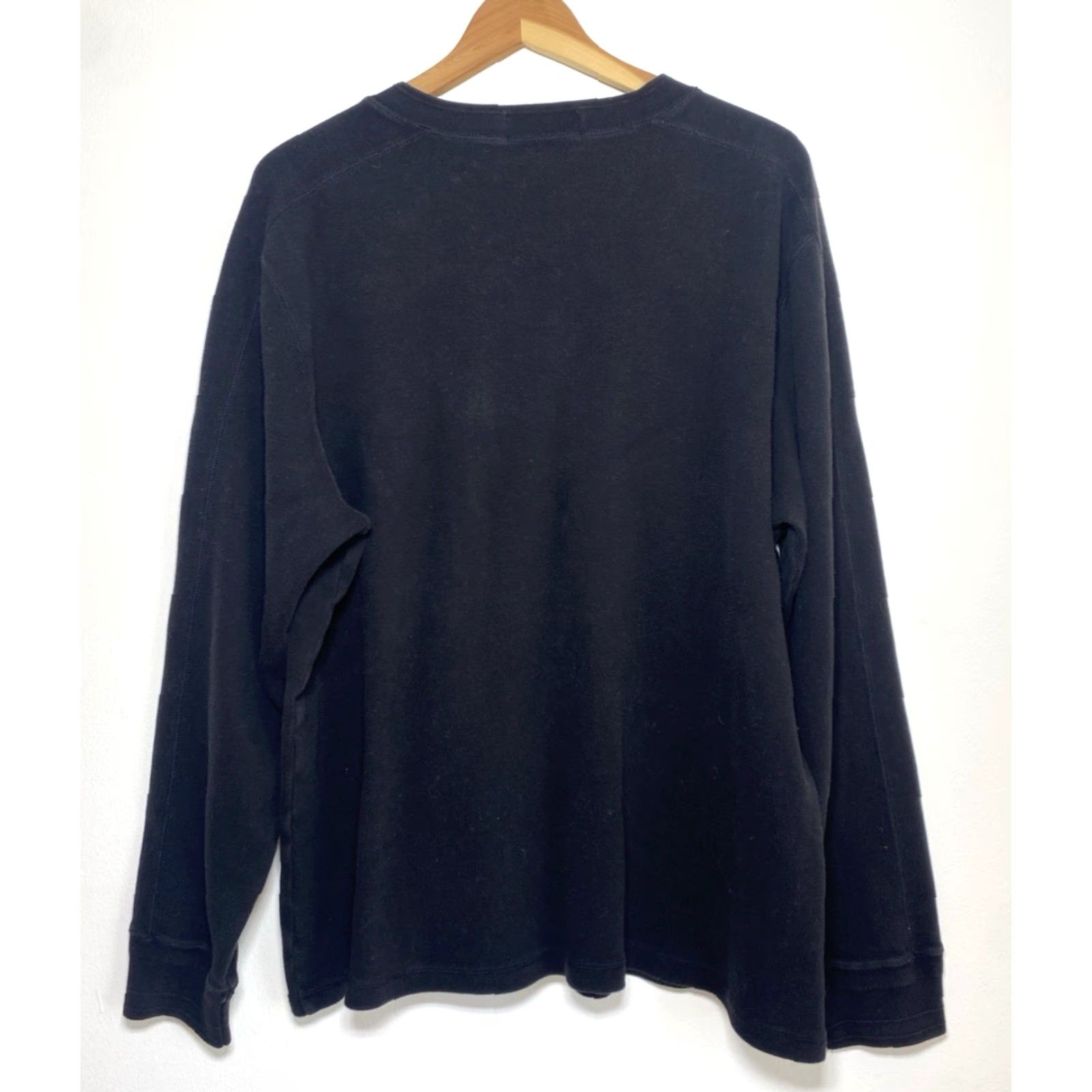 Polo Ralph Lauren Polo Ralph Lauren Men's Henley Shirt Long Sleeve Black XL Size US XL / EU 56 / 4 - 2 Thumbnail