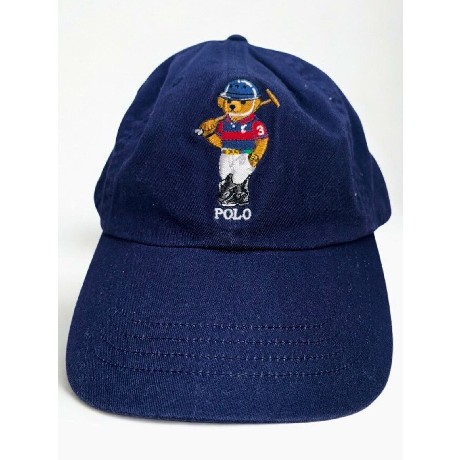 Polo Ralph Lauren Polo Ralph Lauren Polo Bear Baseball Hat Leather Strap Size ONE SIZE - 5 Thumbnail