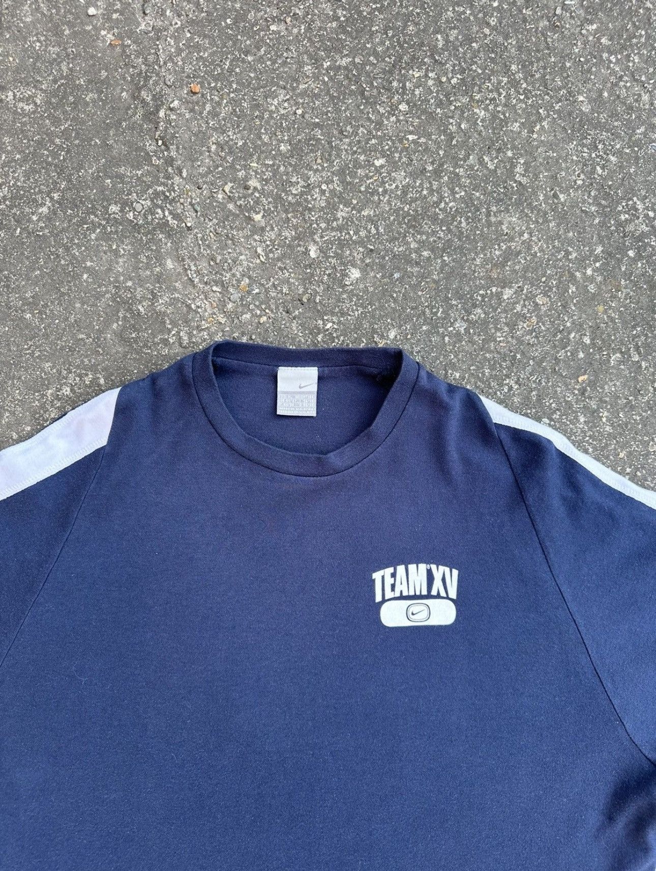 Nike Vintage Nike T-shirt Team XV Navy Fit Size US XL / EU 56 / 4 - 5 Thumbnail