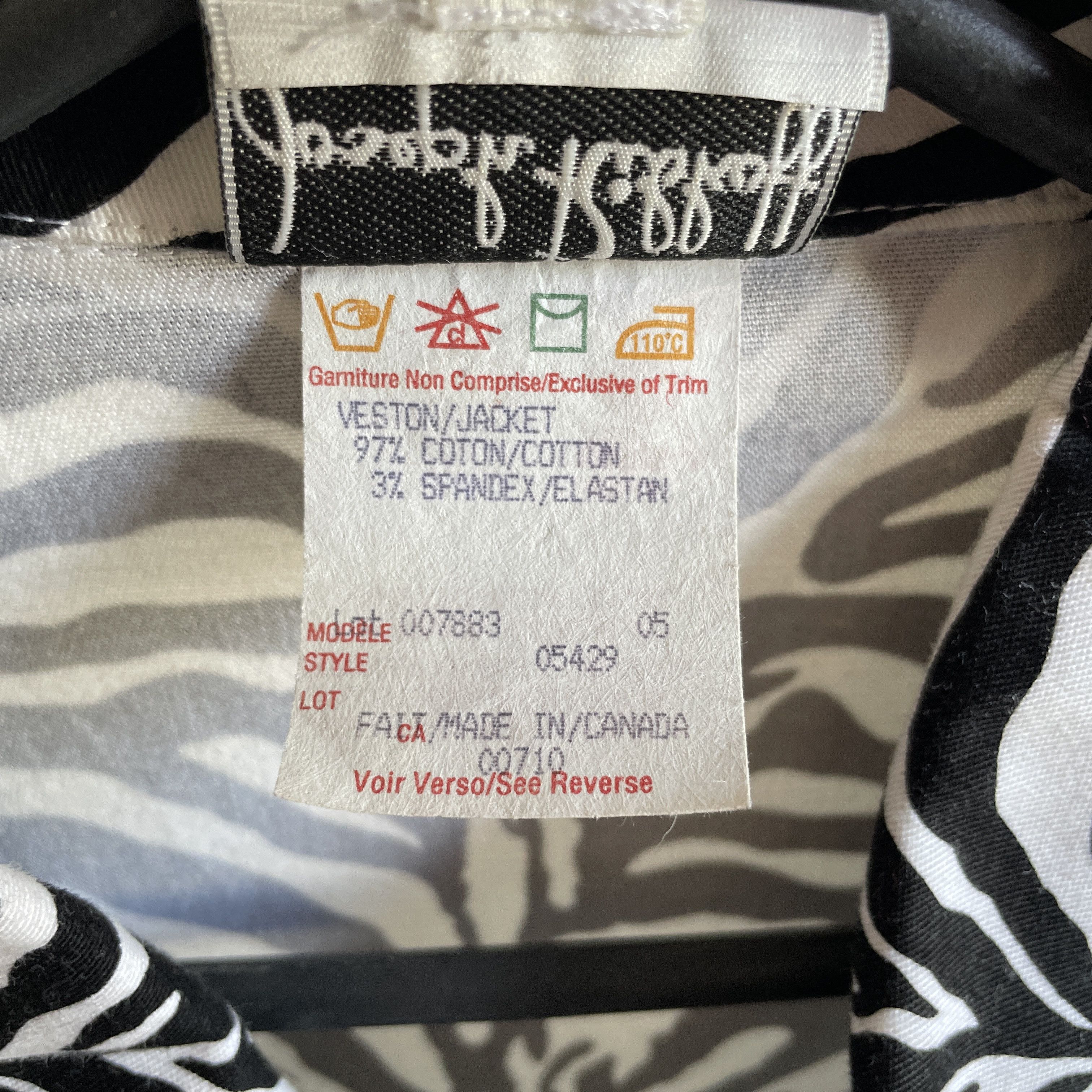 Joseph Ribkoff Joseph Ribkoff Vintage 90's Zebra Pattern Womens Jacket Size L / US 10 / IT 46 - 9 Thumbnail