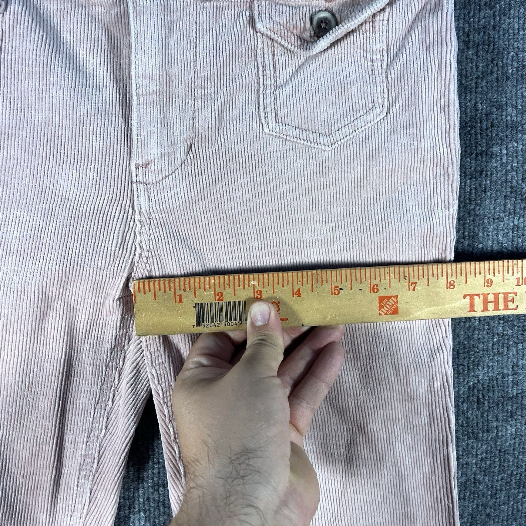 Vintage Pilcro + The Letterpress Pants Womens 27 High Rise Trouser Bootcut Corduroy Pink Size 27" / US 4 / IT 40 - 7 Thumbnail