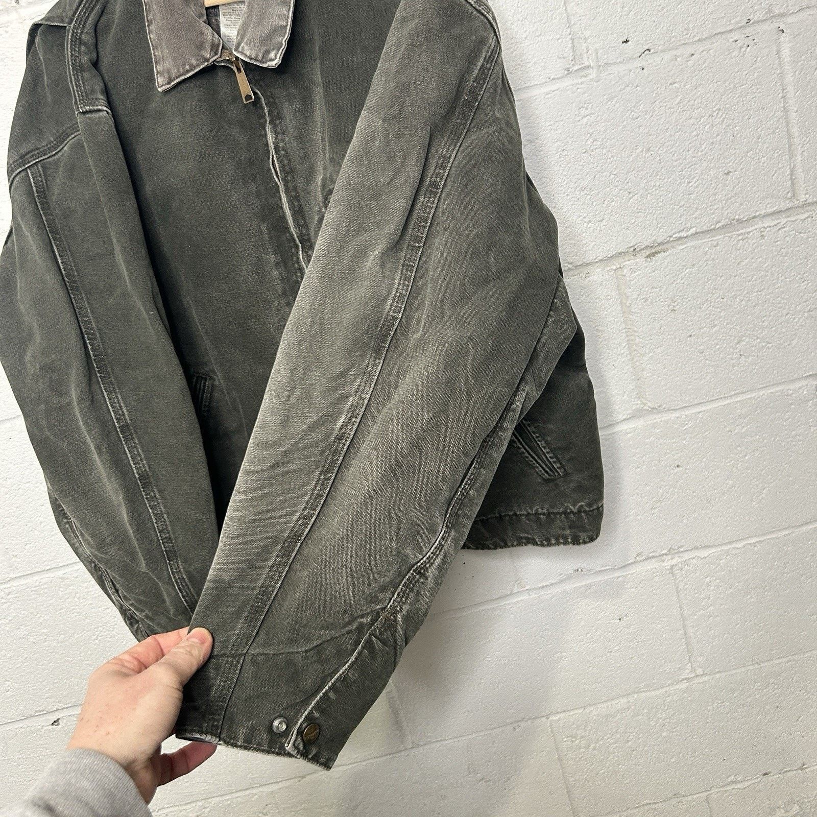 Carhartt Vintage Carhartt Blanket-Lined Detroit Jacket “Moss” J97 Size US L / EU 52-54 / 3 - 11 Thumbnail
