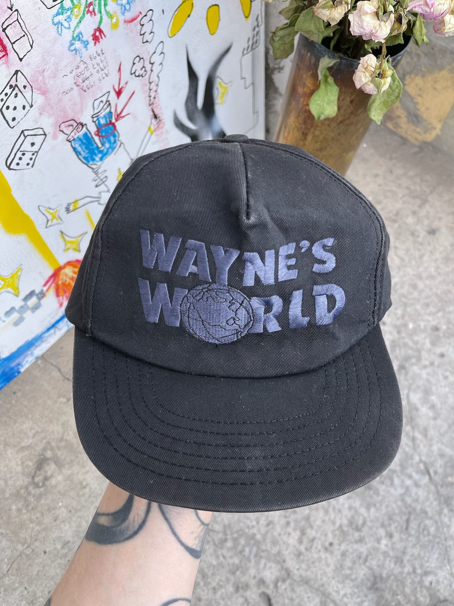 Vintage Vintage 90’s Wayne’s World Snap Back Hat Cap Size ONE SIZE - 1 Thumbnail