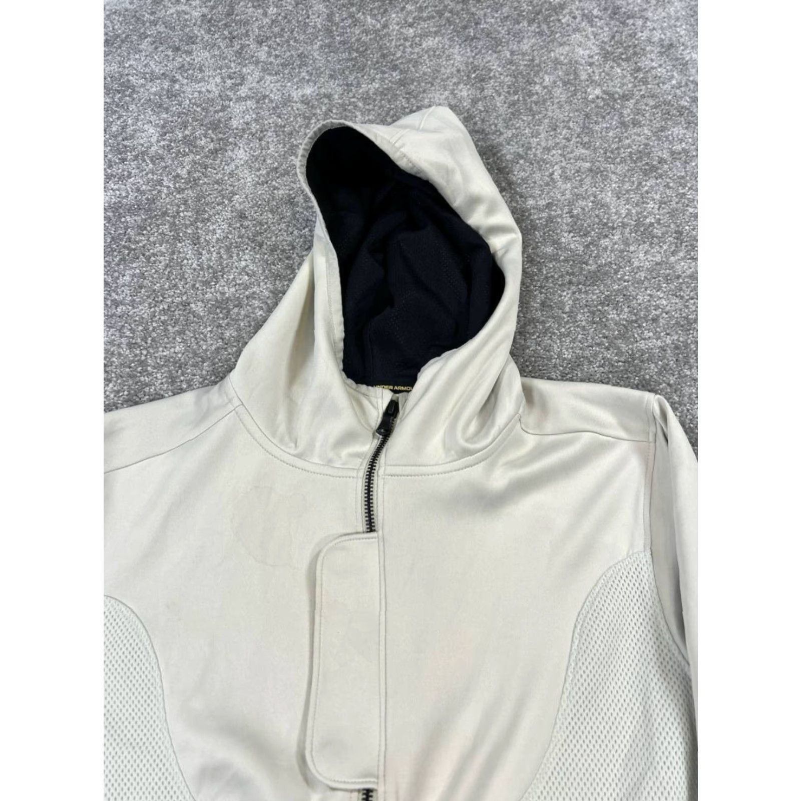 Under Armour Under Armour Curry Stealth 2.0 Hoodie Mens XS Ivory Basketball Quarter Zip Hoodie Size US XS / EU 42 / 0 - 2 Thumbnail