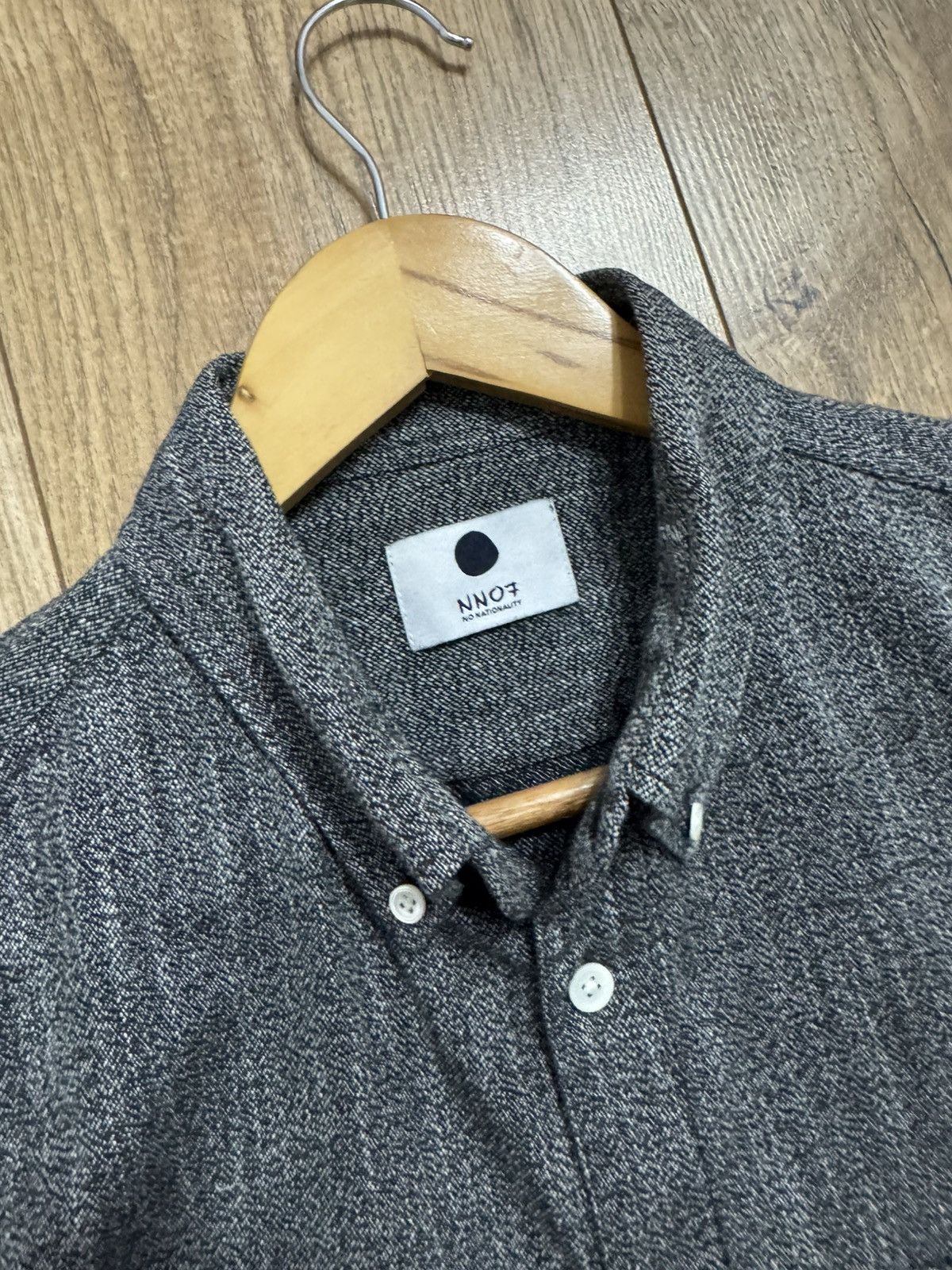 NN07 NN07 (No Nationality) Levon Herringbone Flannel Shirt Size US M / EU 48-50 / 2 - 5 Thumbnail