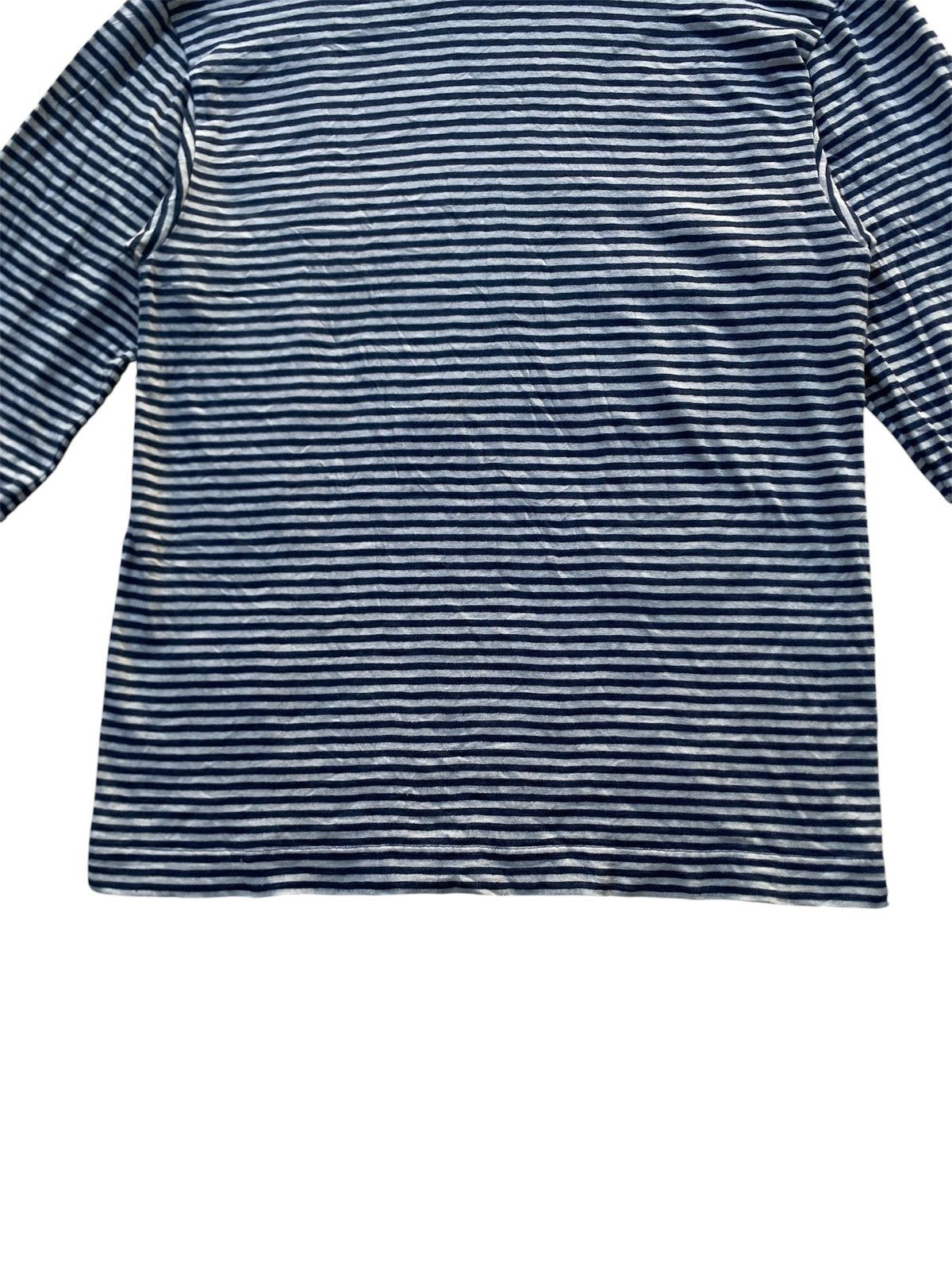 45rpm 45RPM Indigo Striped Hoodie Made in Japan Navy White Border Size US S / EU 44-46 / 1 - 5 Thumbnail