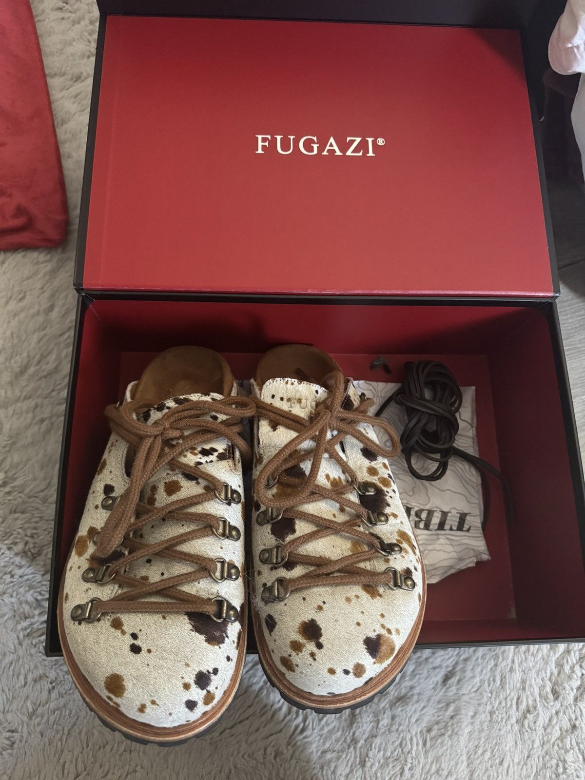 Fugazi Fugazi Tibet Pony Hair Leather Hiking Mules Size US 10 / EU 43 - 1 Thumbnail